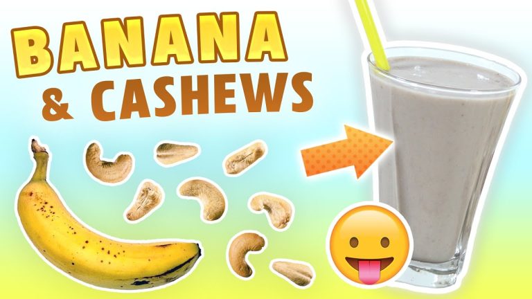 Banana Cashew Smoothie (Cholesterol Lowering Smoothie Recipe)