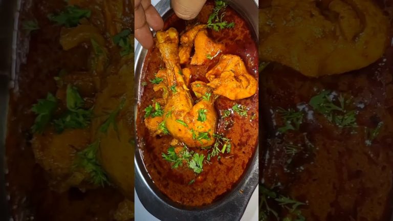 Dhaba style chicken masala curry recipe #shorts #roshan__rishu #recipe #chicken #food