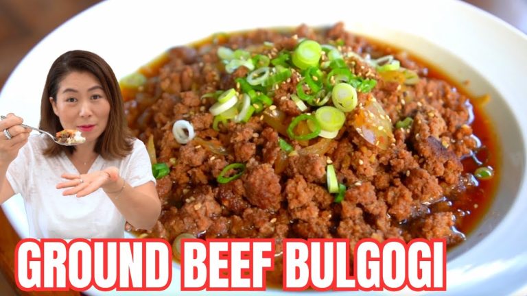 INEXPENSIVE & DELICIOUS Bulgogi at home!  No Marinade Ground Beef Bulgogi Recipe🥩 맛있는 갈은 소고기 불고기