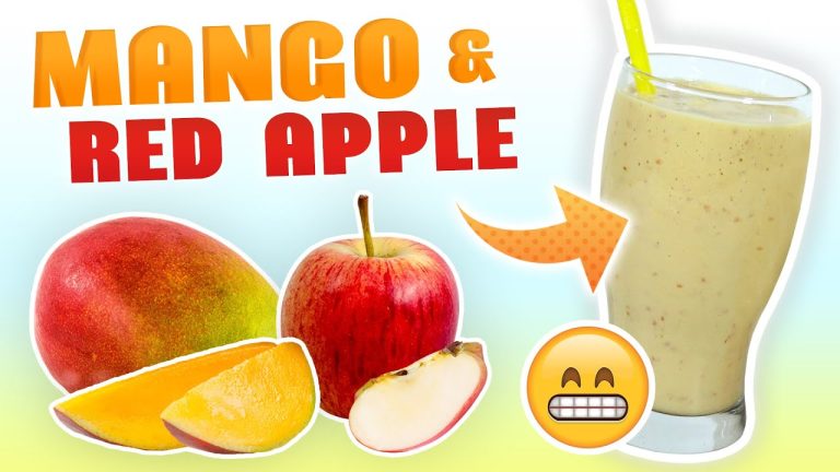 Mango Apple Smoothie (Breakfast Smoothie Recipe)