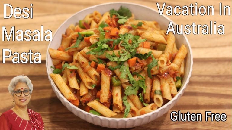 Desi Masala Pasta, Indian Style Tomato Pasta Recipe – Vacation In Australia (EP: 3) | Skinny Recipes