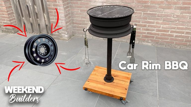 DIY Car Rim BBQ Grill – Homemade Grill [subtitles included]