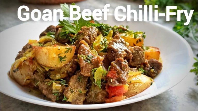 Goan Beef Chilli Fry | Easy Beef Chilli Recipe