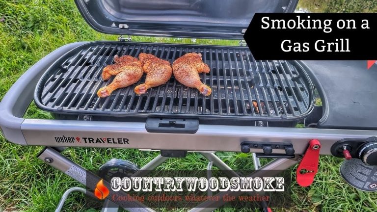 How to turn Gas Grill Into Smoker | Weber Traveler Portable Gas Grill