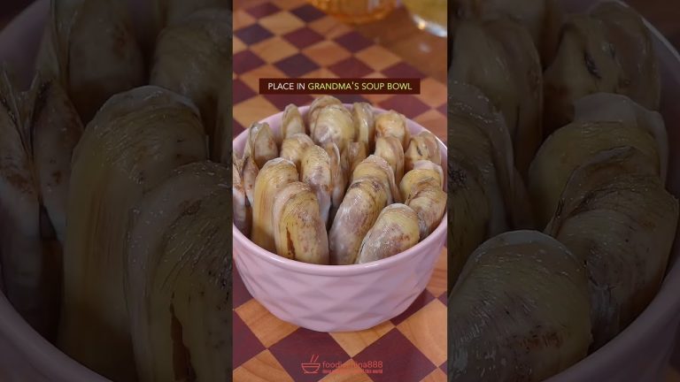 EASY STEAMED RAZOR CLAM SOUP RECIPE #seafood #clam #soup #chinesefood #cooking #shellfish