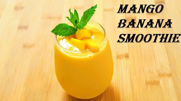 Mango Banana Smoothie Recipe | Banana Mango smoothie | Healthy Smoothie Recipe | Breakfast Smoothie