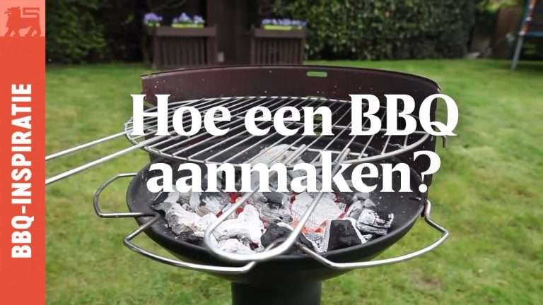 Hoe een BBQ aanmaken?