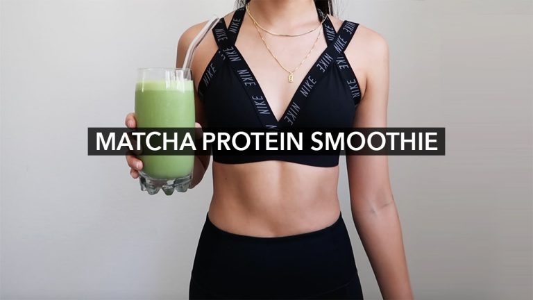 MATCHA PROTEIN SMOOTHIE RECIPE | Gloria Sky