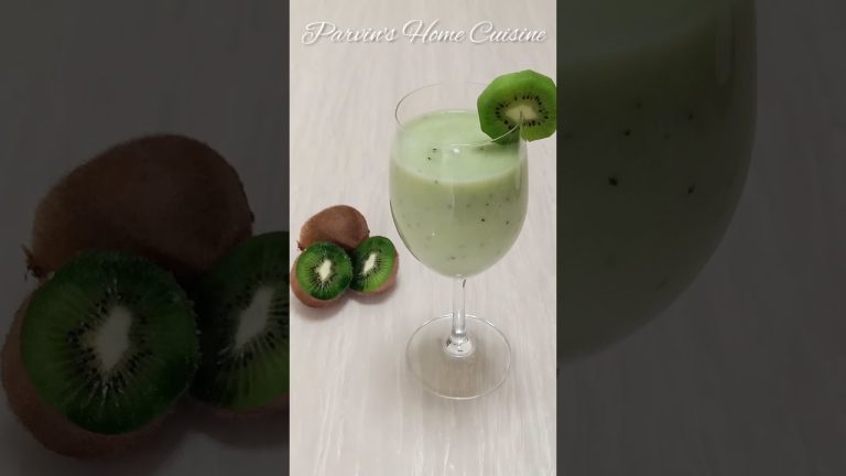Easy And Healthy Kiwi Recipe | How To Make Kiwi Banana Smoothie | Smoothie Recipe #shorts