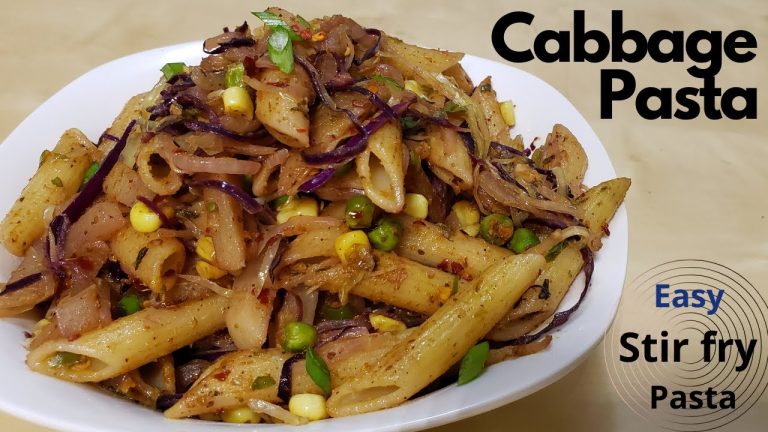 Cabbage Stir Fry Pasta | Quick & Easy Morning Breakfast Recipe | Vegetable Pasta #EasyCookWorld