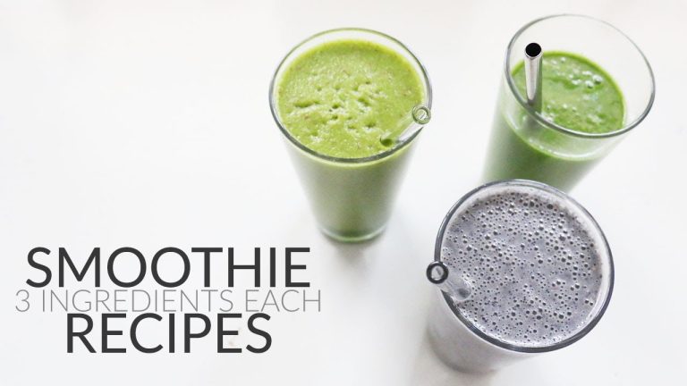 3 Smoothie Recipes (healthy + vegan) | LynSire