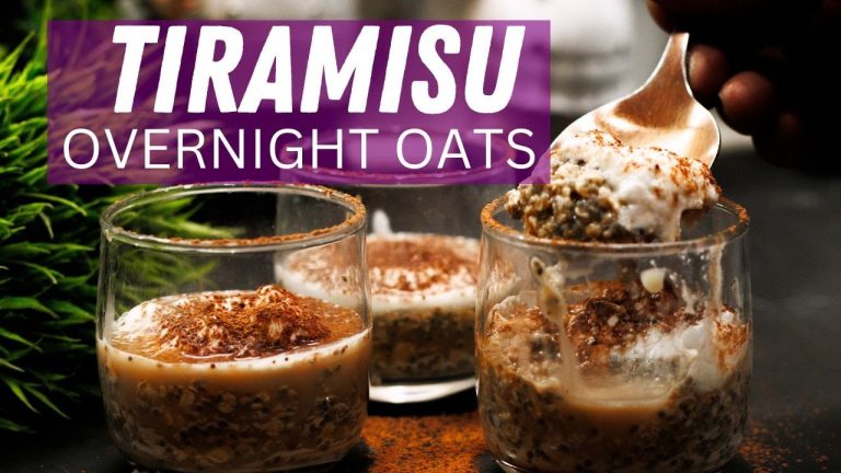 Best Tiramisu Overnight Oats Recipe | Healthy Dessert for Breakfast.