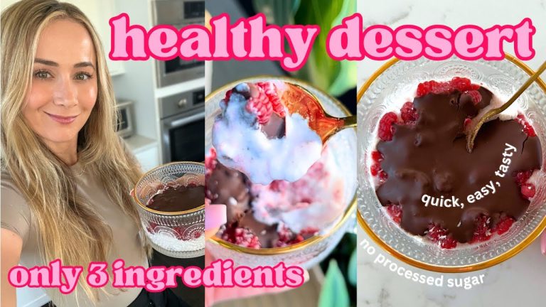 HEALTHY DESSERT RECIPE | Easy & Quick | Dairy-Free | Chocolate Shell Yogurt Bowl | PCOS Diet