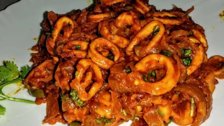 Chilli Squid | squid chilli fry indian recipe | Calamari (Squid) Chilli Indian Seafood Recipe