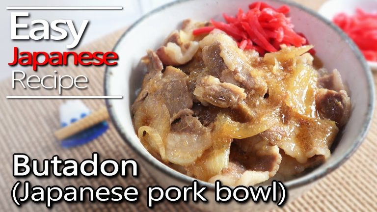 How to make Butadon and butadon sauce.(Japanese pork bowl (Yoshinoya style) / Donburi recipe.)豚丼レシピ