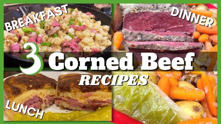 3 Amazing CORNED BEEF Recipes – Breakfast Lunch and Dinner!