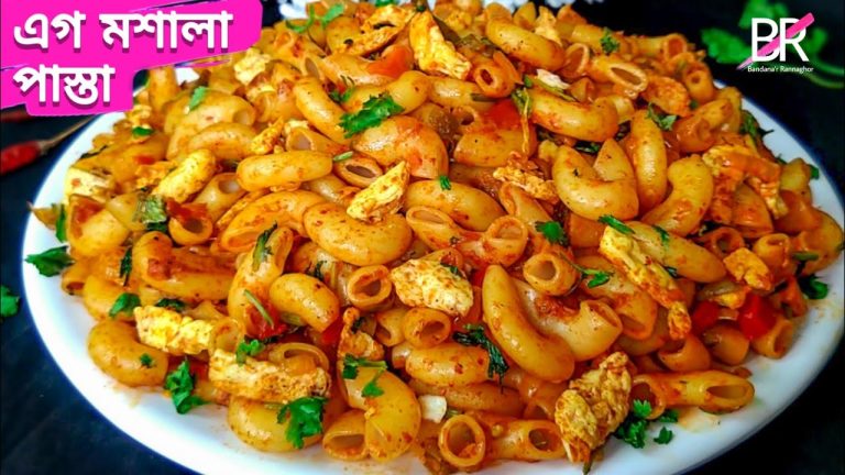এগ মশালা পাস্তা রেসিপি, ঘরোয়া উপায়ে অল্প উপকরণে বানিয়ে নিন॥ Pasta recipe bangali॥ Spicy Egg Pasta