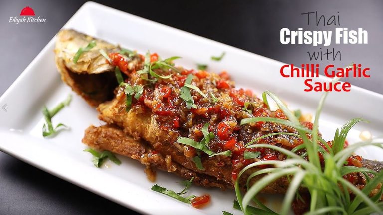 Thai Crispy Fish With Chilli Garlic Sauce | Fried Fish Recipes | Authentic Thai Recipe