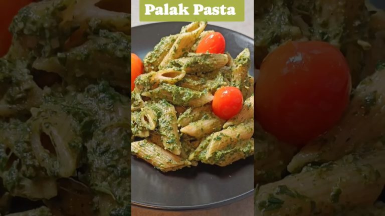 Healthy high protein Spinach Pasta Recipe #shorts #reels #pastarecipe #shortsvideo #shortsfeed