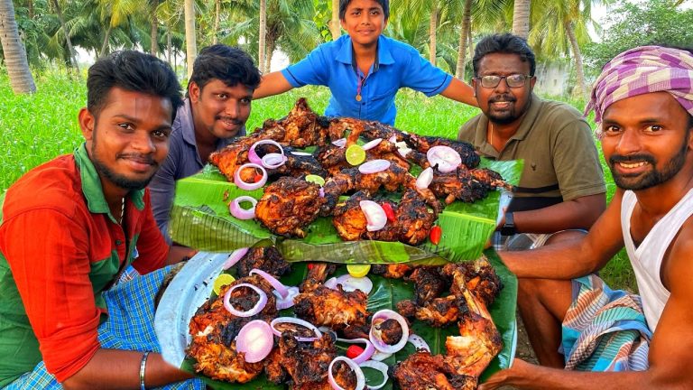 CHICKEN BBQ | Village style Chicken Barbeque Recipe | Grill Chicken