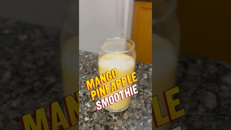Try this mango,banana and pineapple smoothie!#food  #recipe #healthy #foodprep #juice #smoothie