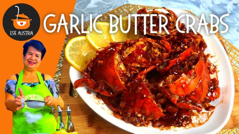 GARLIC BUTTER CRABS | SWEET AND SPICY CRABS | SEAFOOD RECIPE | ULAM RECIPE | ESIE AUSTRIA