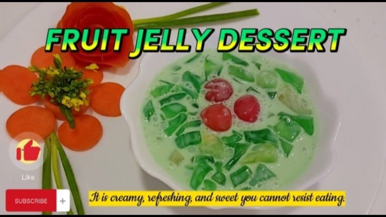 EASY FRUIT JELLY DESSERT | JUST 3 INGREDIENTS TO MAKE YUMMY DESSERT RECIPE