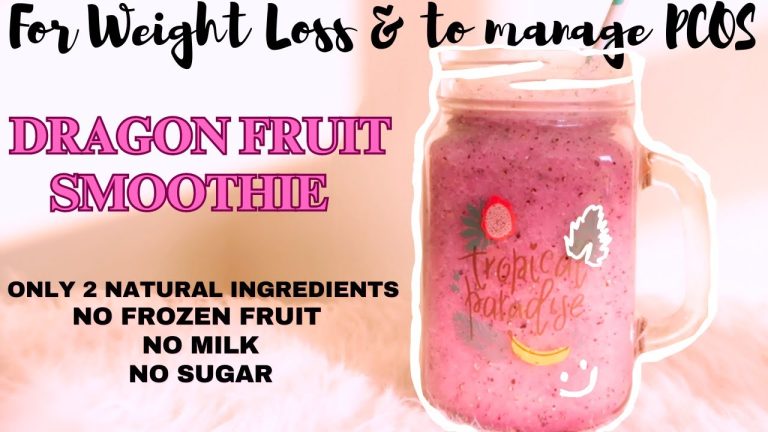 How to make Dragon Fruit Smoothie for Weight Loss & PCOS/PCOD  |No Milk, No Frozen Fruit, No Sugar
