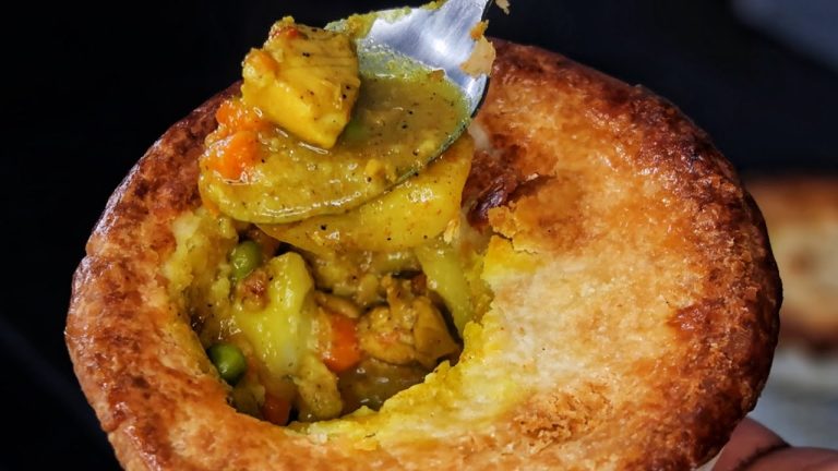 JAMAICAN CURRY CHICKEN POT PIE RECIPE FROM SCRATCH | STEP BY STEP | Hawt Chef