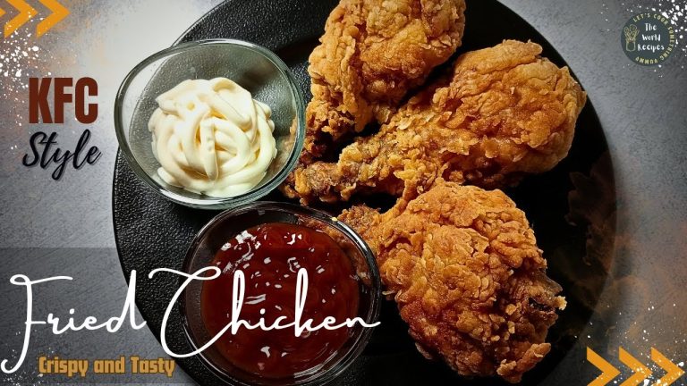 KFC Style fried chicken. Homemade fried chicken. The world Recipes