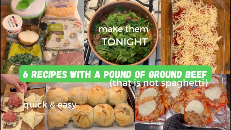 Ground Beef Recipes (that are NOT spaghetti) – Make them TONIGHT – One Pound and 6 Meals