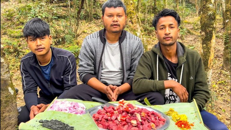 Beef Recipe | How to Cook Beef With Black Sesame Seeds In village style | Village food