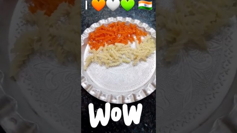 Tri Color Pasta Recipe Republic Day 2024 #shorts
