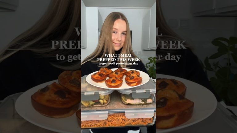 High-protein Meal Prep | 100G+ protein💪🏻 Link to recipes⬆️ #mealprep #highprotein #healthyrecipes