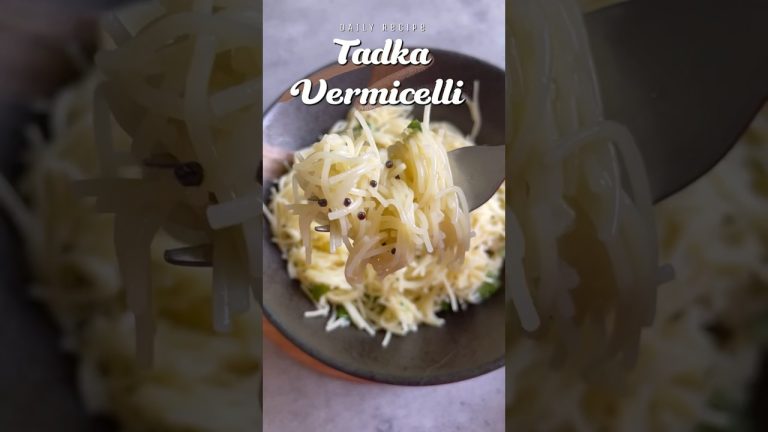 Daily Recipe 1- Tadka Vermicelli Recipe #shorts #shortsfeed #breakfast #quick #youtubeshorts