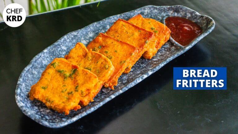 Bread Fritters Recipe | Bread Pakora without Potato | Easy Bread Snack | CHEF KRD