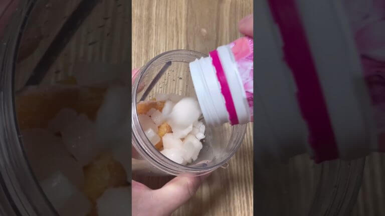 냉동 복숭아 10배 더 맛있게 먹기 #shorts