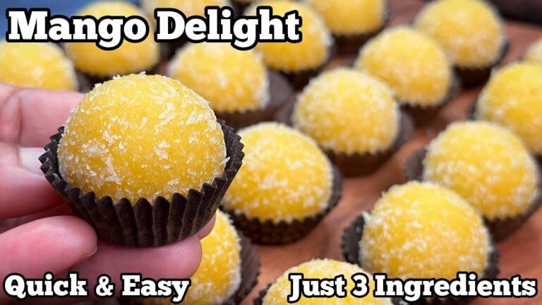 3-Ingredient Mango Delight : The Easiest & Most Delicious Dessert Recipe for Christmas & Holidays!