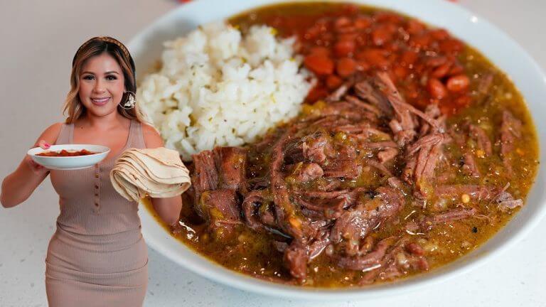 My LAZY Go To CHILE VERDE for a busy days | Dump and Go MEXICAN STYLE GREEN CHILI Recipe