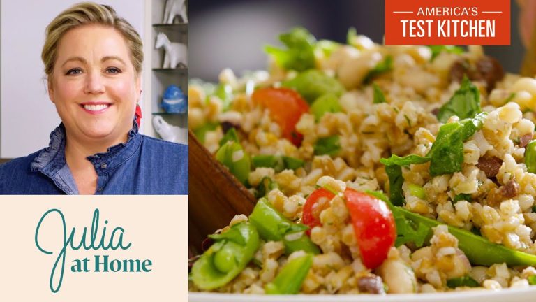 How to Make Quick Cherry Tomato Farro Salad | Julia At Home