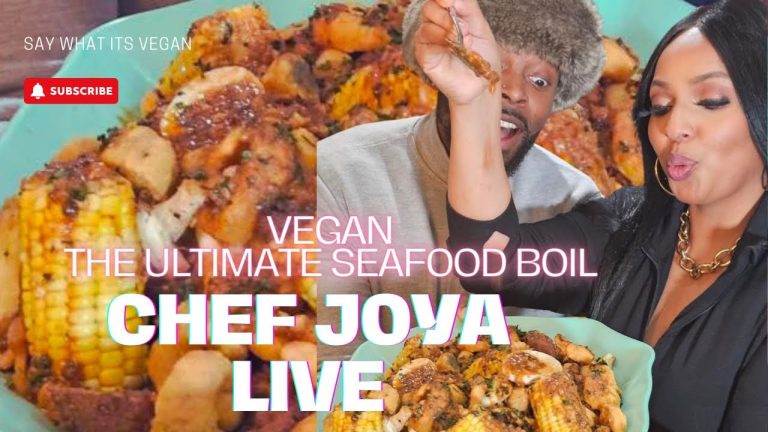 Ultimate Vegan Seafood Boil Recipe | Cooking Live | Chef Joya
