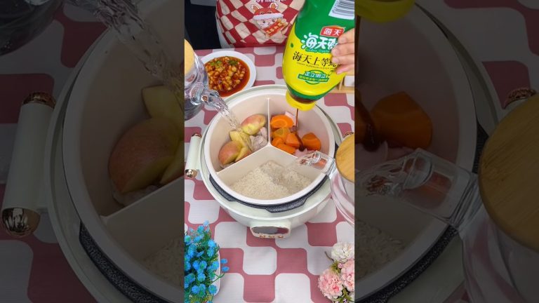 Chicken And Mutton Curry In Rice Cooker #ytshorts #recipe #cooking