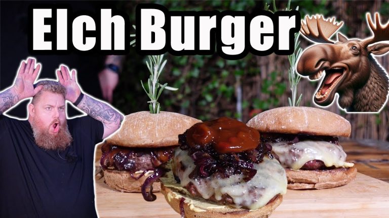 Elch Burger – Rustikal mit Rosmarin Zwiebeln – BBQ & Grillen für jedermann!