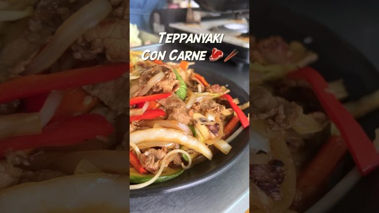 Tepanyaki 🥢🥢 #shorts#tepanyaki#recetas#cocinandocorea