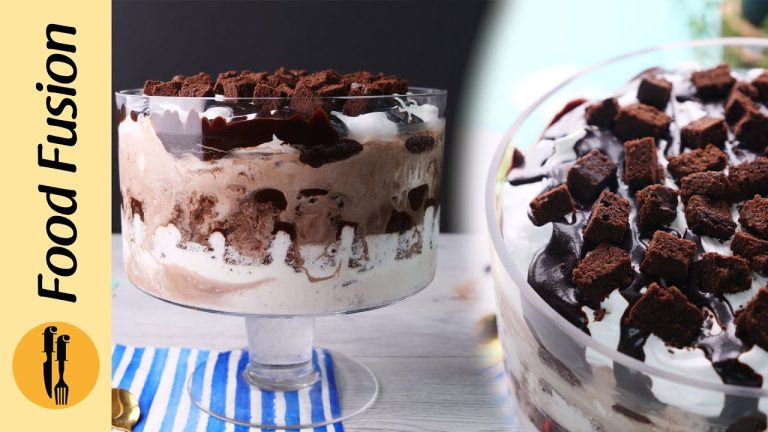 Eid Special Dessert – Hot Fudge Ice Cream Trifle Recipe by Food Fusion