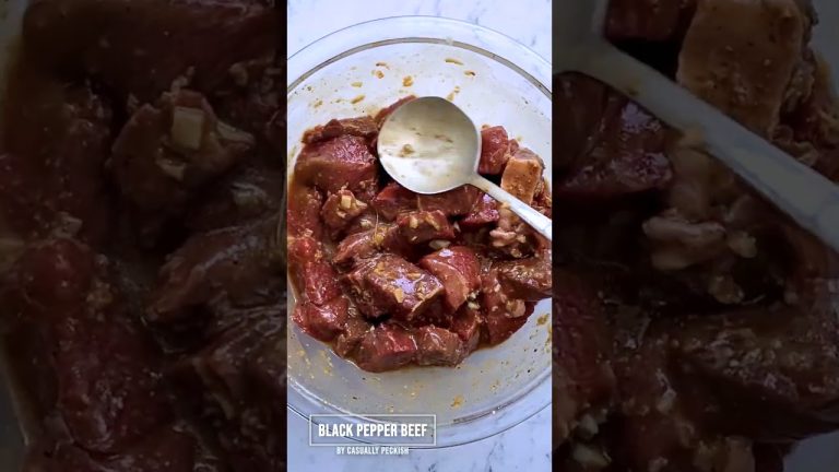 Chinese Black Pepper Beef Stir Fry #chinesefood