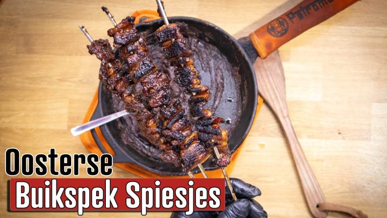 Oosters gemarineerde buikspek spiesjes – NasQ BBQ