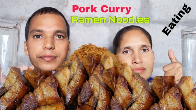 Pork Gravy & Noodles | How to Make Pork Gravy Noodles Cooking | With Eating Mukbang | Eating Show ||