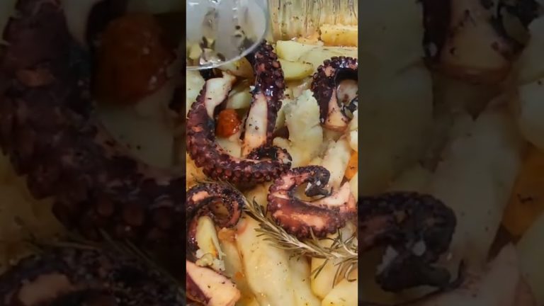 ADRIATIC OCTOPUS with POTATO 🐙 #mediterrnst #recipe #mediterraneanfood #seafood #food