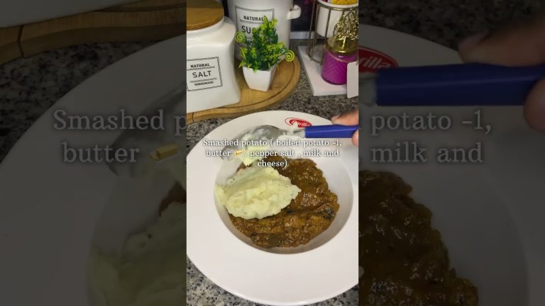 Try this yummy Nadan Beef Roast and Smashed Potato Fusion! #food #beef